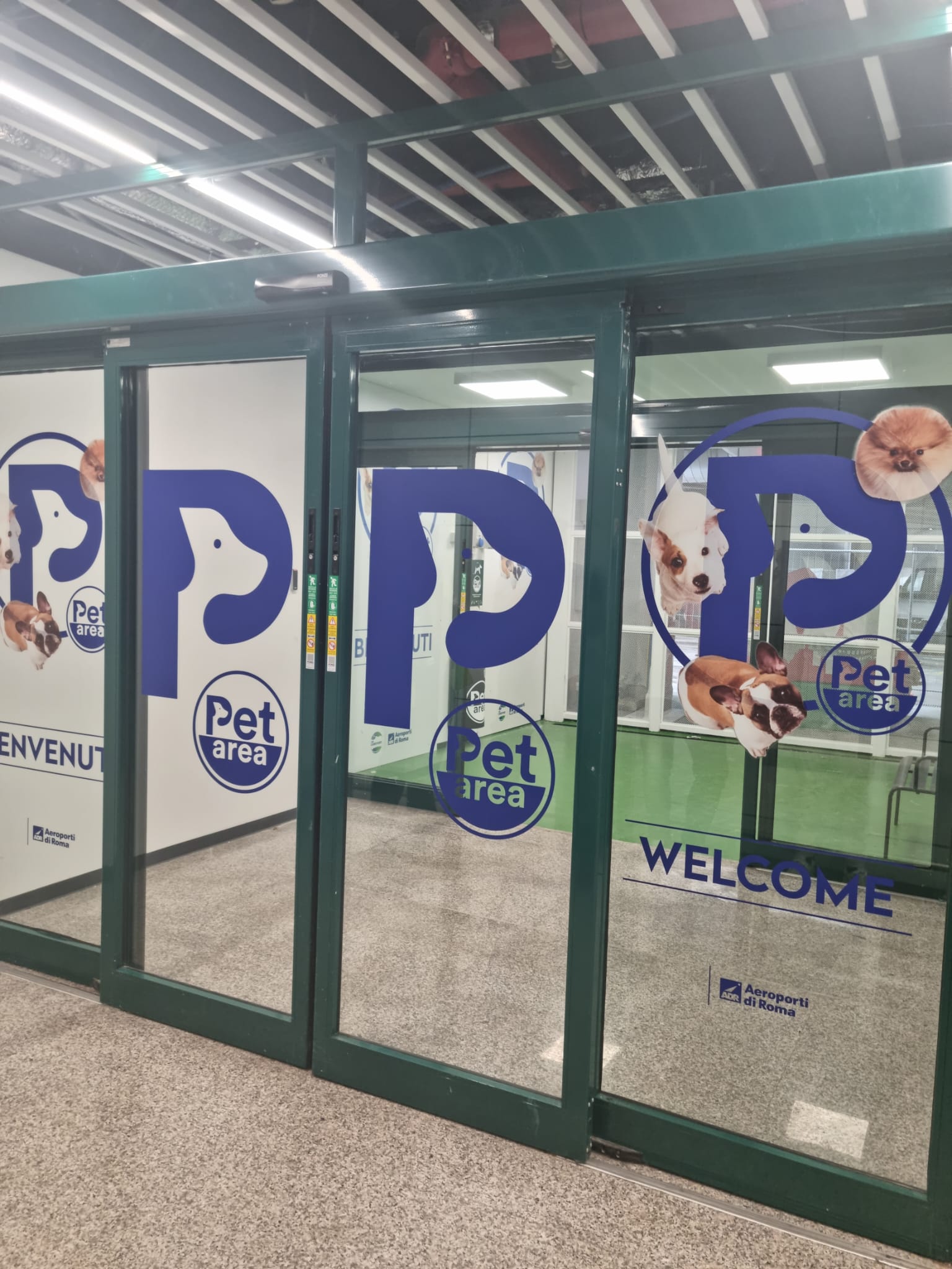 PET area in airport