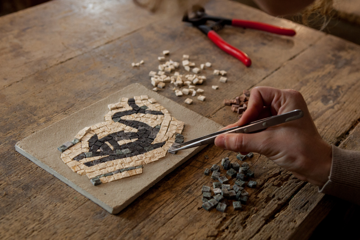 Roman Mosaic Workshop rome stopover